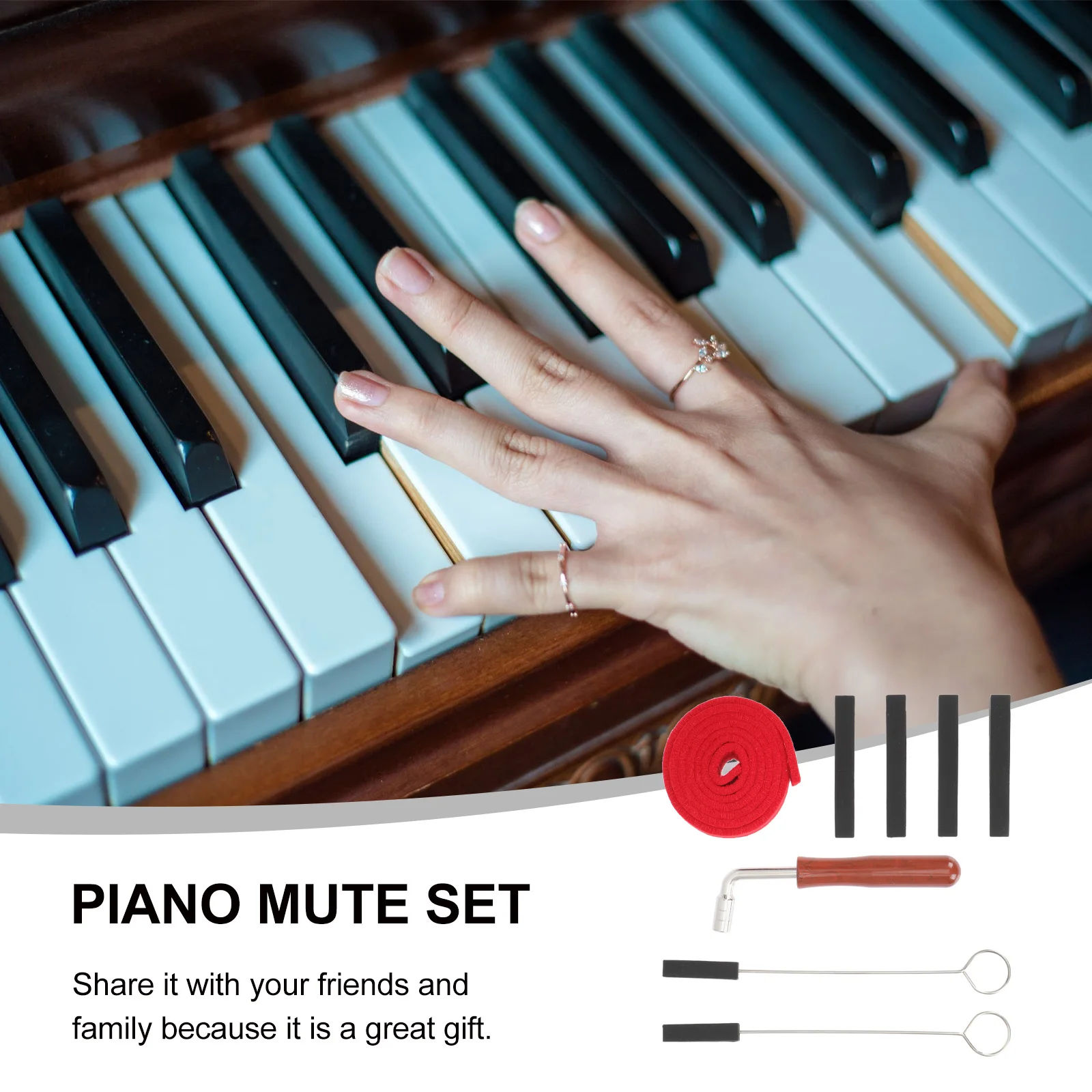 

1 set 1 Set Professional Piano Tuning Mutes Durable Sound Reduction Piano Repair Accessories For Tuning Quiet Practice