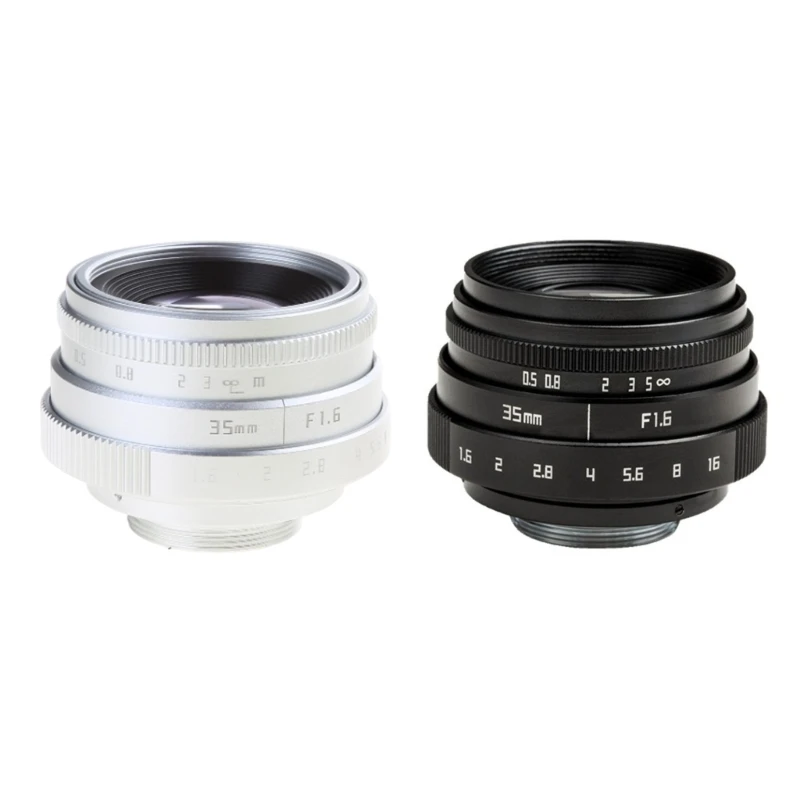 

Micro Single Lens 35mm Manual Lens F1.6 Large Aperture Blurred Portrait C-Mount Drop shipping