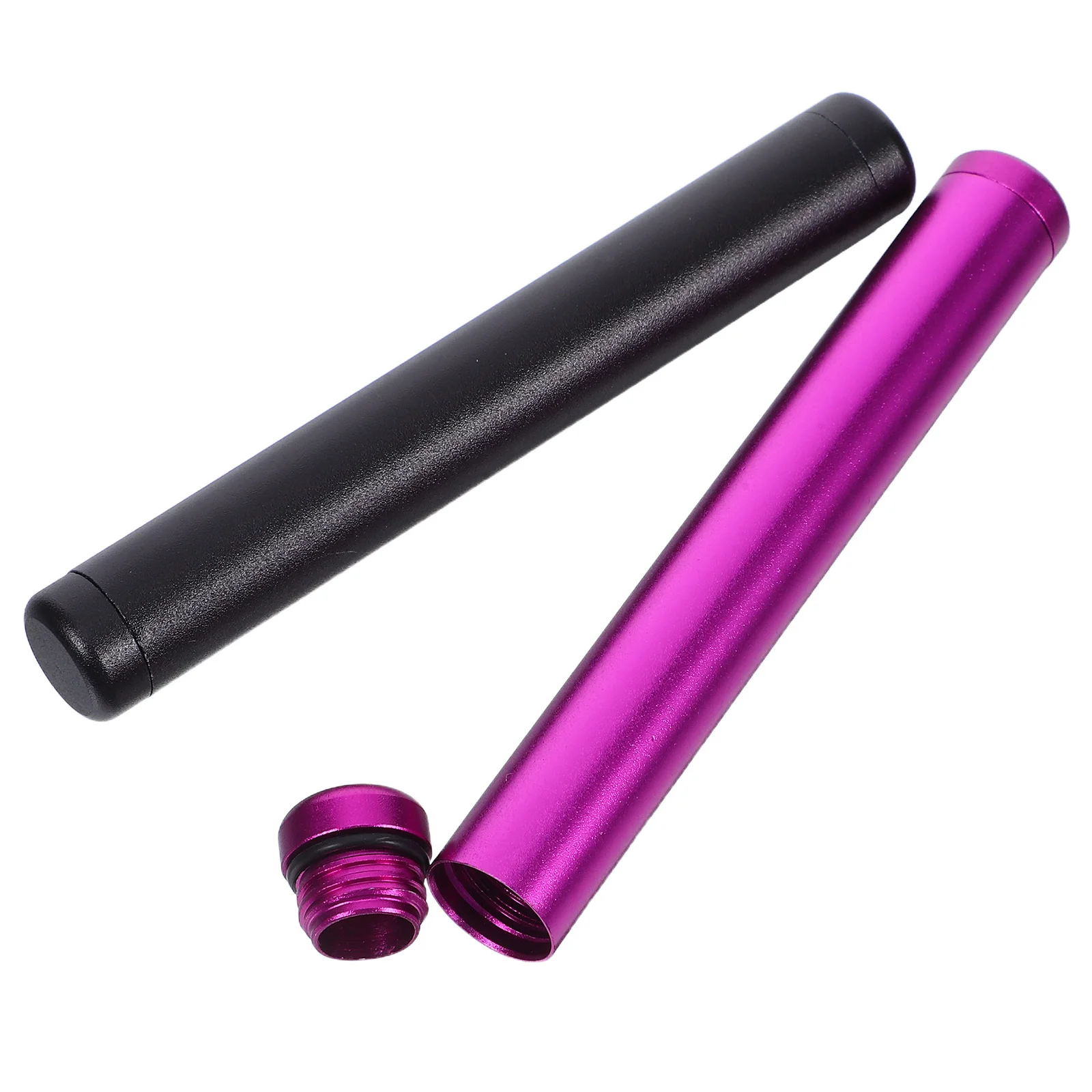 2pcs Aluminum Alloy Tube Containers Waterproof Hidden Storage For Portable Travel Case Lockable Safe Can