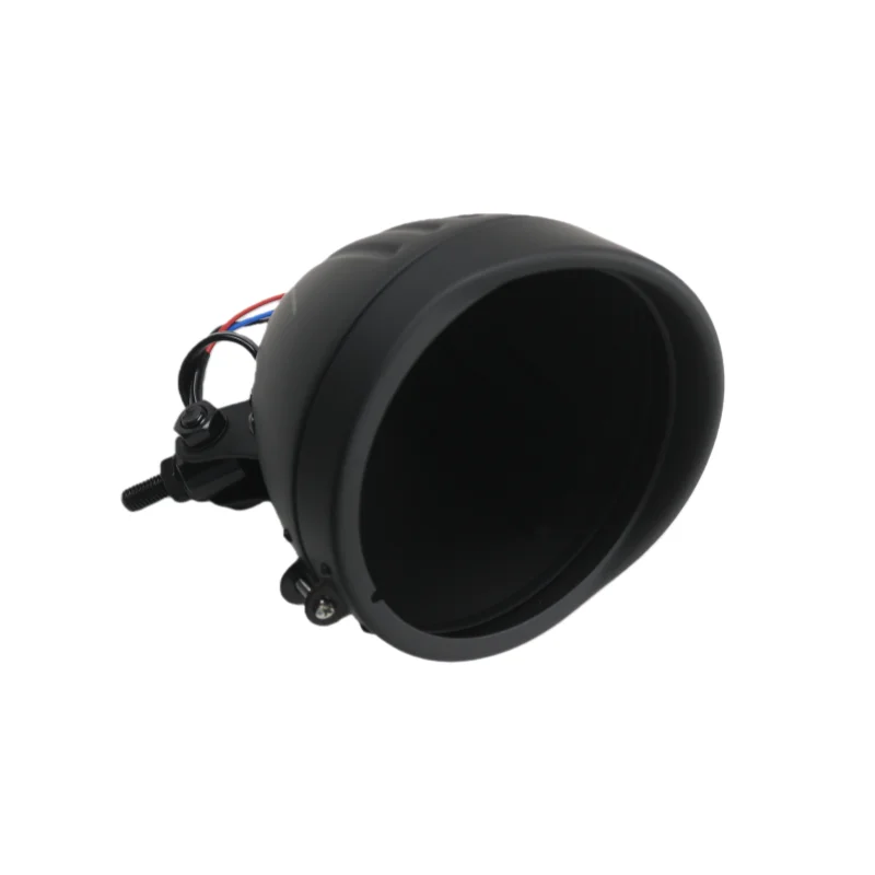 

5.75Inch LED Motorcycle Bottom Mount Round Headlight Housing Lemp Cover for Harley Sporster Softail Dyna Cafe Racer