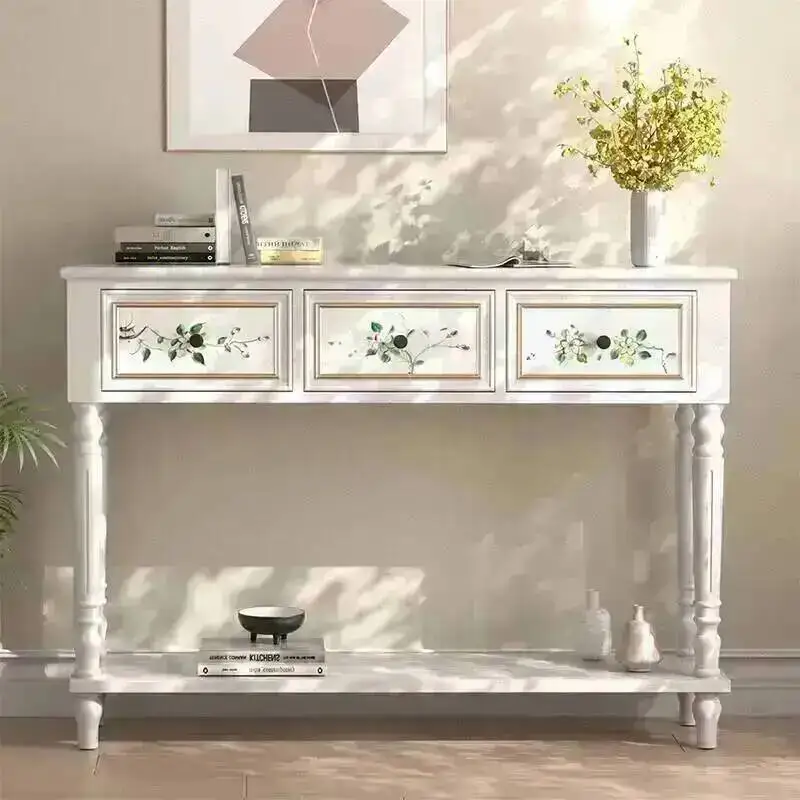 Vintage Aesthetic Tables American Mid Console Century Elegant Rustic Console Tables Roman Design Console Meuble Furniture