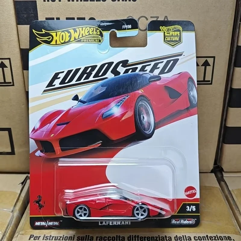 Echt Hot Wheels FPY86 Auto Model Auto Cultuur Ferrari Bugatti Aston Martin Eurospeed Set 1/64 Gegoten Model Collectible speelgoed
