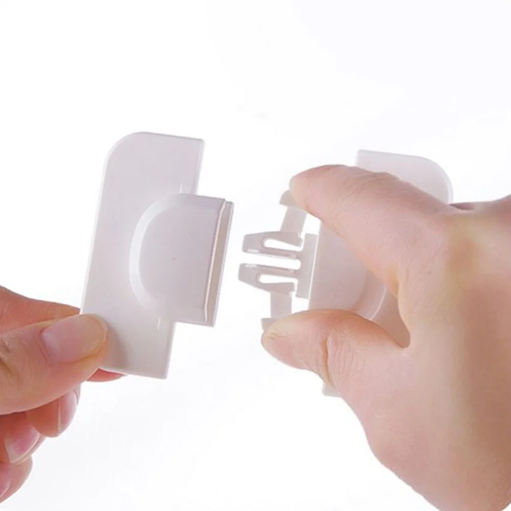 5 قطع أقفال أمان مقاومة للأطفال ABS لاصق قوي بدون بقايا سهلة التركيب لأبواب درج خزانة الثلاجة #2