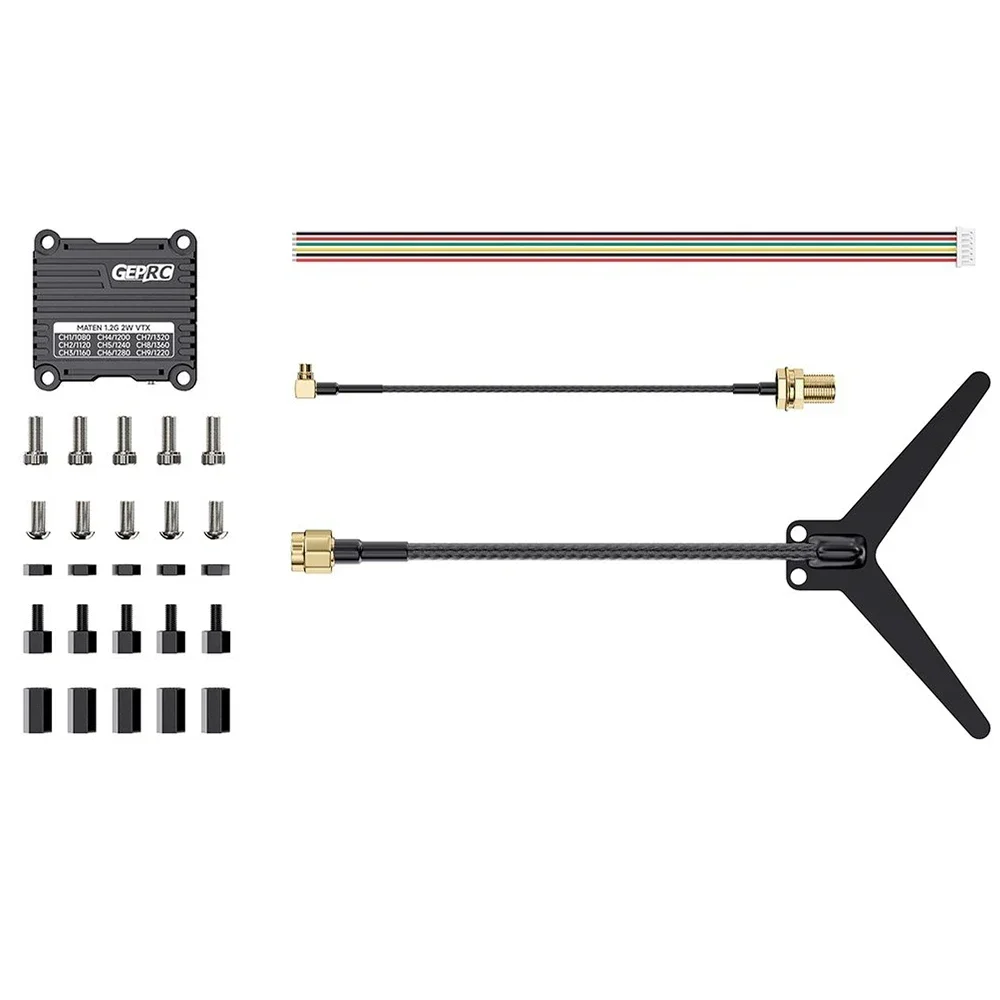 GEPRC MATEN 1.2GHz 2000mW FPV Video Transmitter Drone Racing Accessories Adjustable Power IRC Tramp Compatible Long Range UniFly