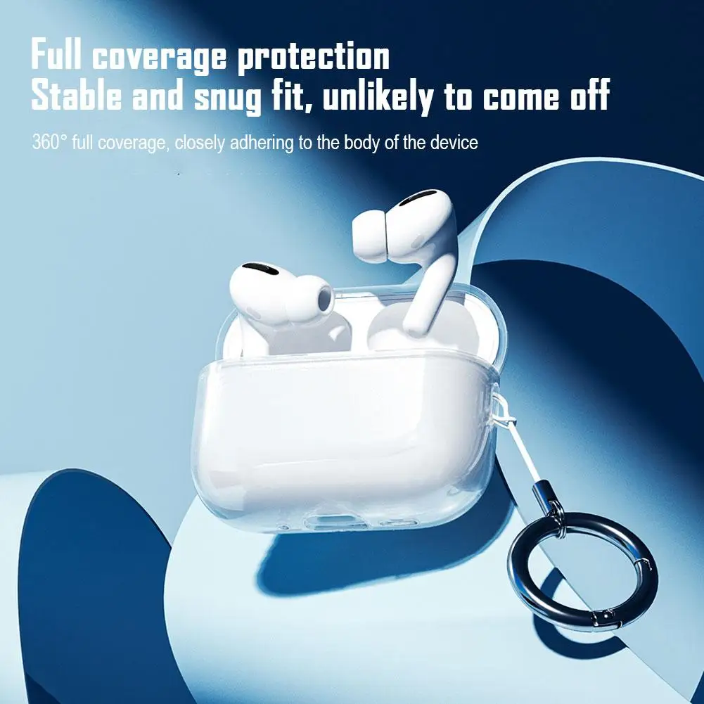 ل Airpods Pro 3 حافظة عالية شفافة غطاء من البولي يوريثان الحراري ل Airpods Pro3 2025 حزام شل واضح سماعة لاسلكية تعمل بالبلوتوث سماعة الملحقات