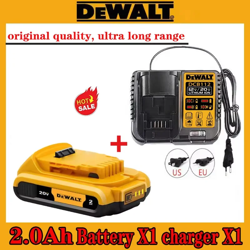 

НОВЫЙ100% подлинный беспроводной электроинструмент Dewalt 20 В 6 Ач сверхдлительный высокоскоростной литий-ионный аккумулятор, зарядное устройство