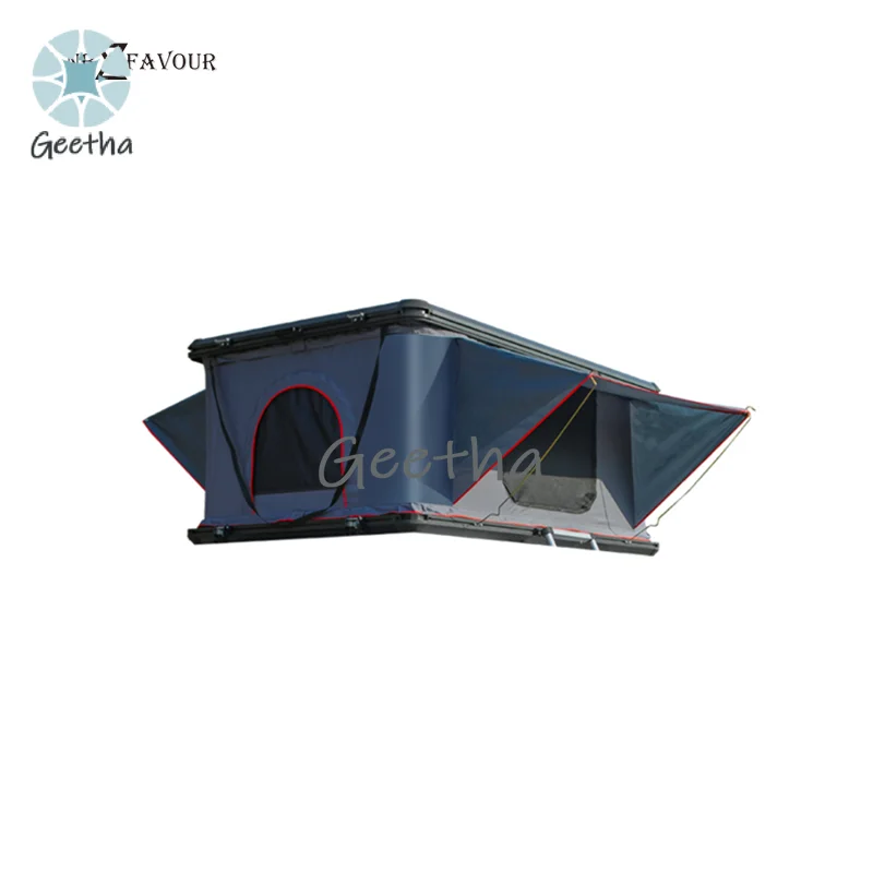 

NB-FAVOUR Camping Accessories 3-4 Person Hardtop Car Rooftop Tent Aluminum Alloy Shell Roof Top Tent for 4x4 SUV