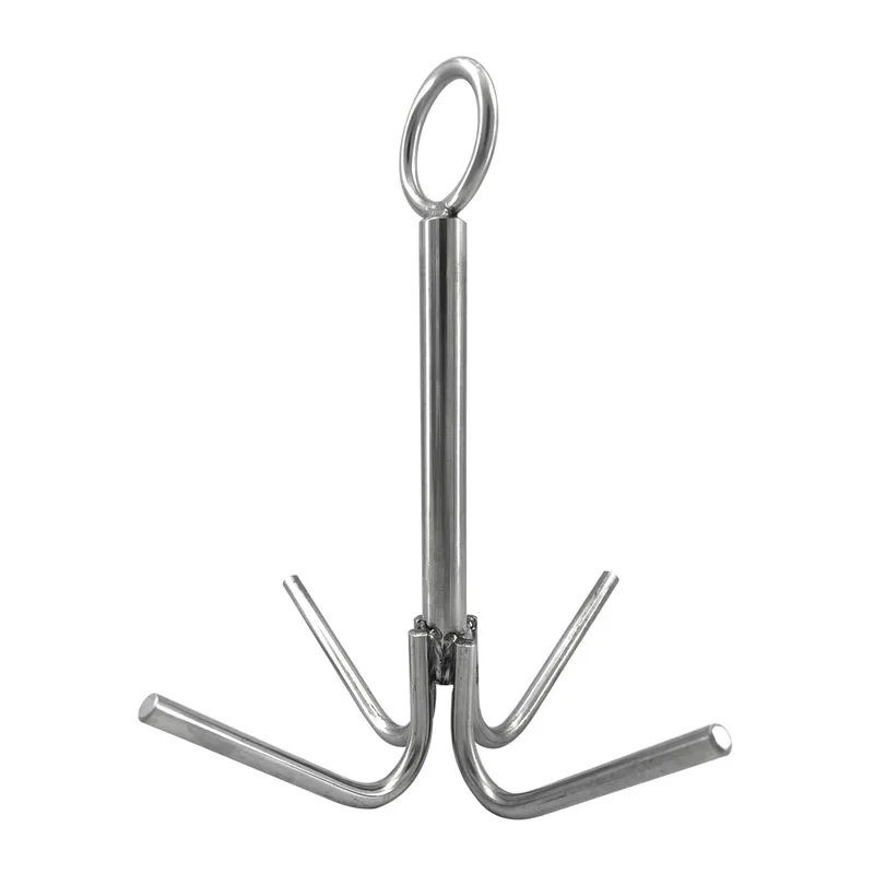 Boat Anchor Stainless Steel 4-Claw Anchor Anti-rust Grab Hook Anchor Grapple