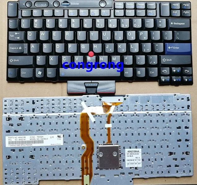 Para lenovo thinkpad x220 t410 t510 w510 t420s t520 x220i t410i t400s teclado do portátil versão dos eua