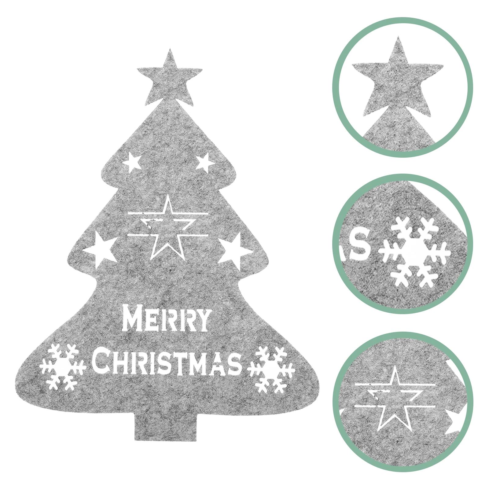 

4pcs Christmas Tree Cutlery Holders Festive Tableware Bags Xmas Silverware Organizer Fork Knife Storage Pouches Party Table