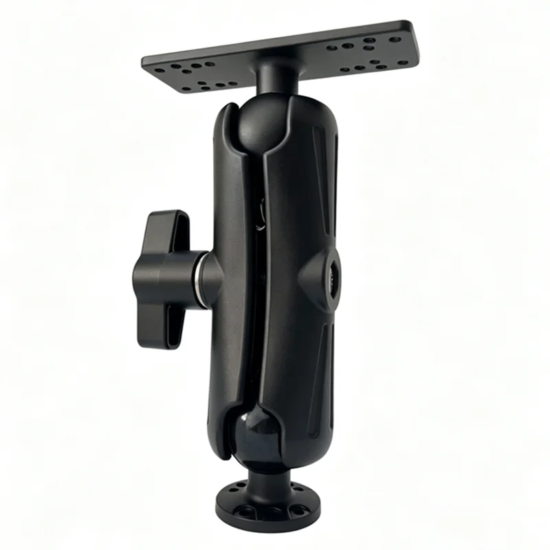 Aluminum Fish Finder Mount with 2.25" / D Size Ball, Heavy Duty Long Arm Depth Finder Mount for Boat, Garmin, Lowrance and More