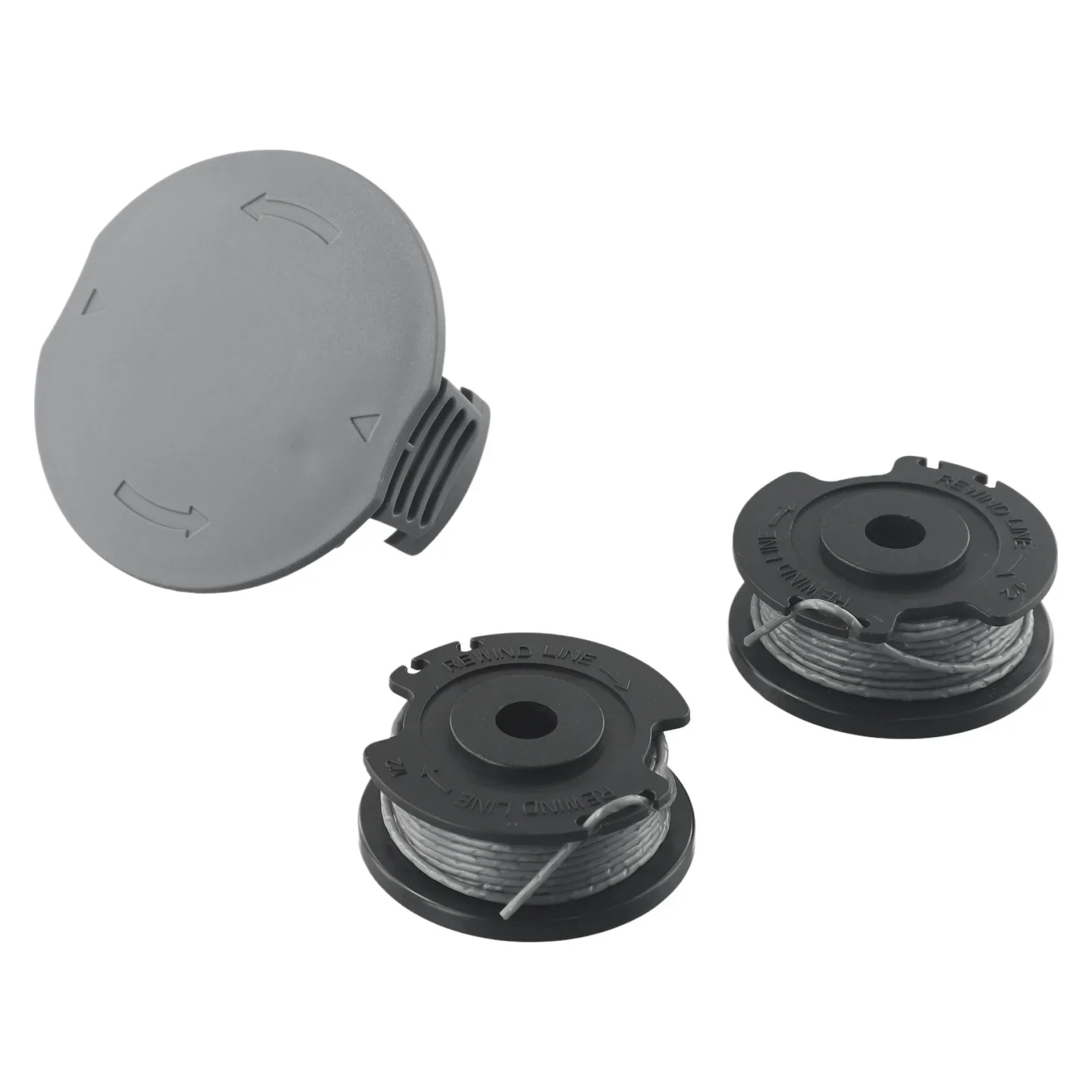 2*Strimmer Line+1*Spool Cover For BOSCH Grass Trimmer Line F016800569,F016800385 + Spool Cover Set F016F05320 4m Reel