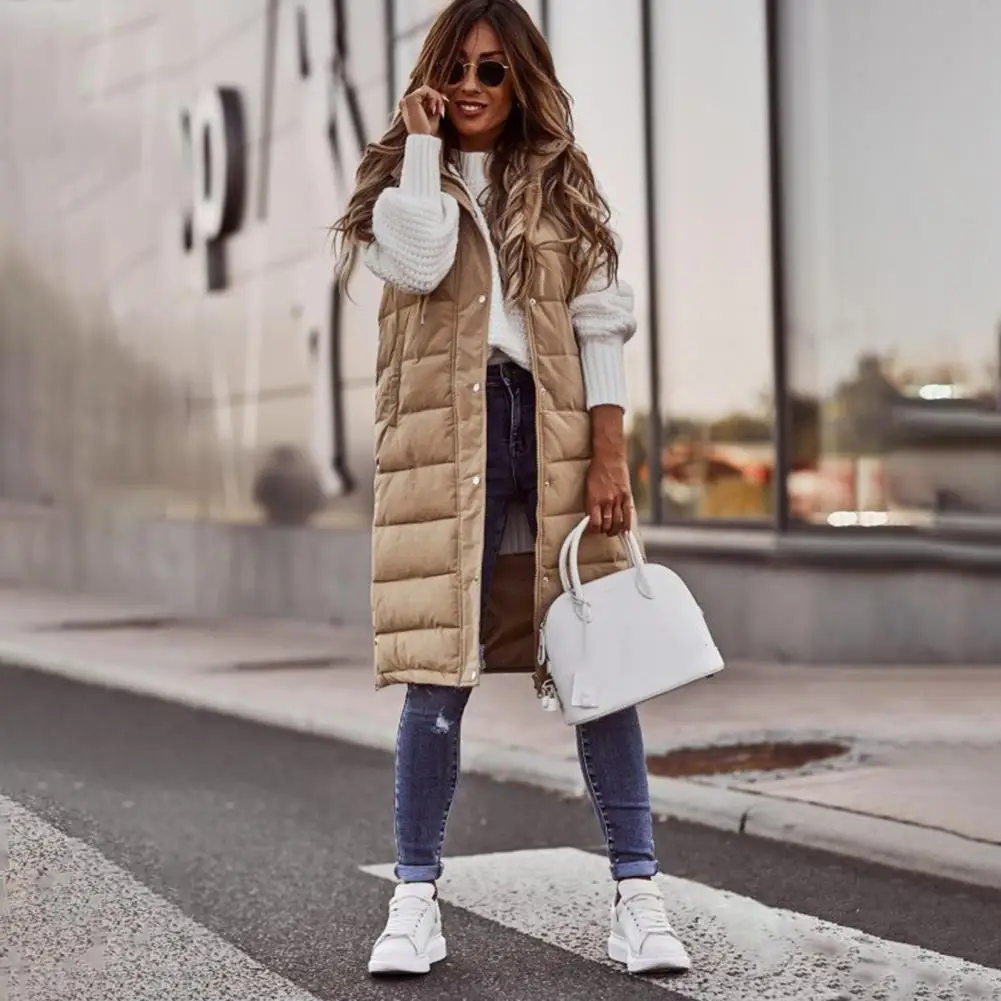 Autumn Winter Cardigan Women 2022 New Fashion Cotton Padded Warm Thicken Long Cardigan Female Oversized Hooded Parka Jacket