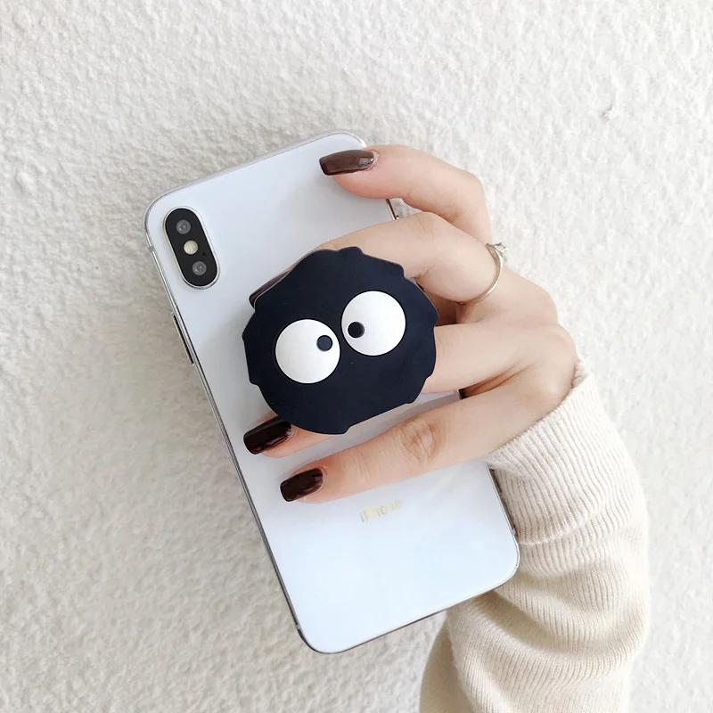 1 шт., милый мультяшный кольцевой держатель для телефона, ручка для пальца, подставка для телефона, настольное крепление для мобильных телефонов для iPhone, Samsung, Xiaomi, кронштейн для смартфона