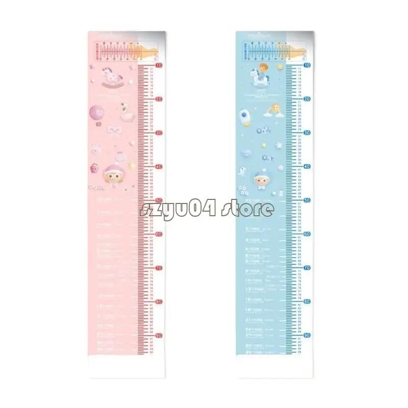 

4X7D Baby Height Ruler Measuring Mat Soft Lightweight Foldable Design for Accurate Infant and Toddler Growth Tracking