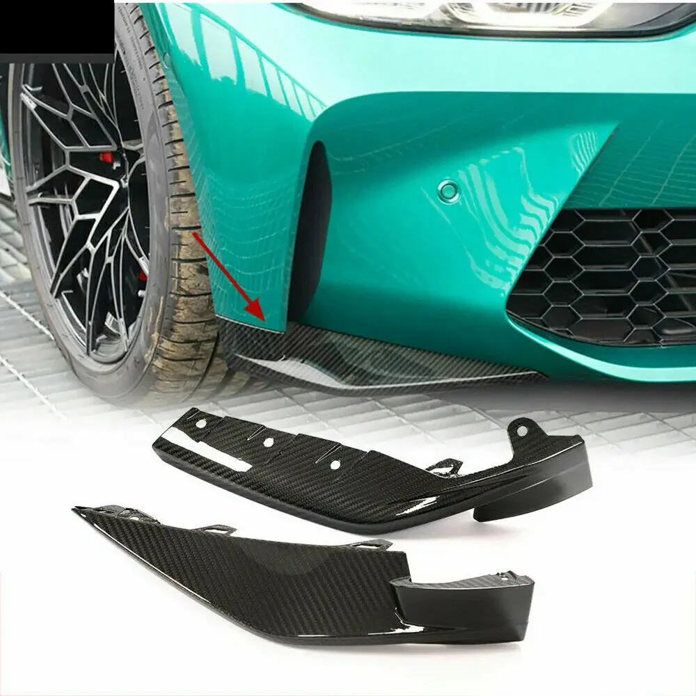 

Dry Carbon Fiber Rear Bumper Lip Diffuser Front Bumper Splitters Canards Fit For BMW M3 G80 M4 G82 Sedan Car Styling