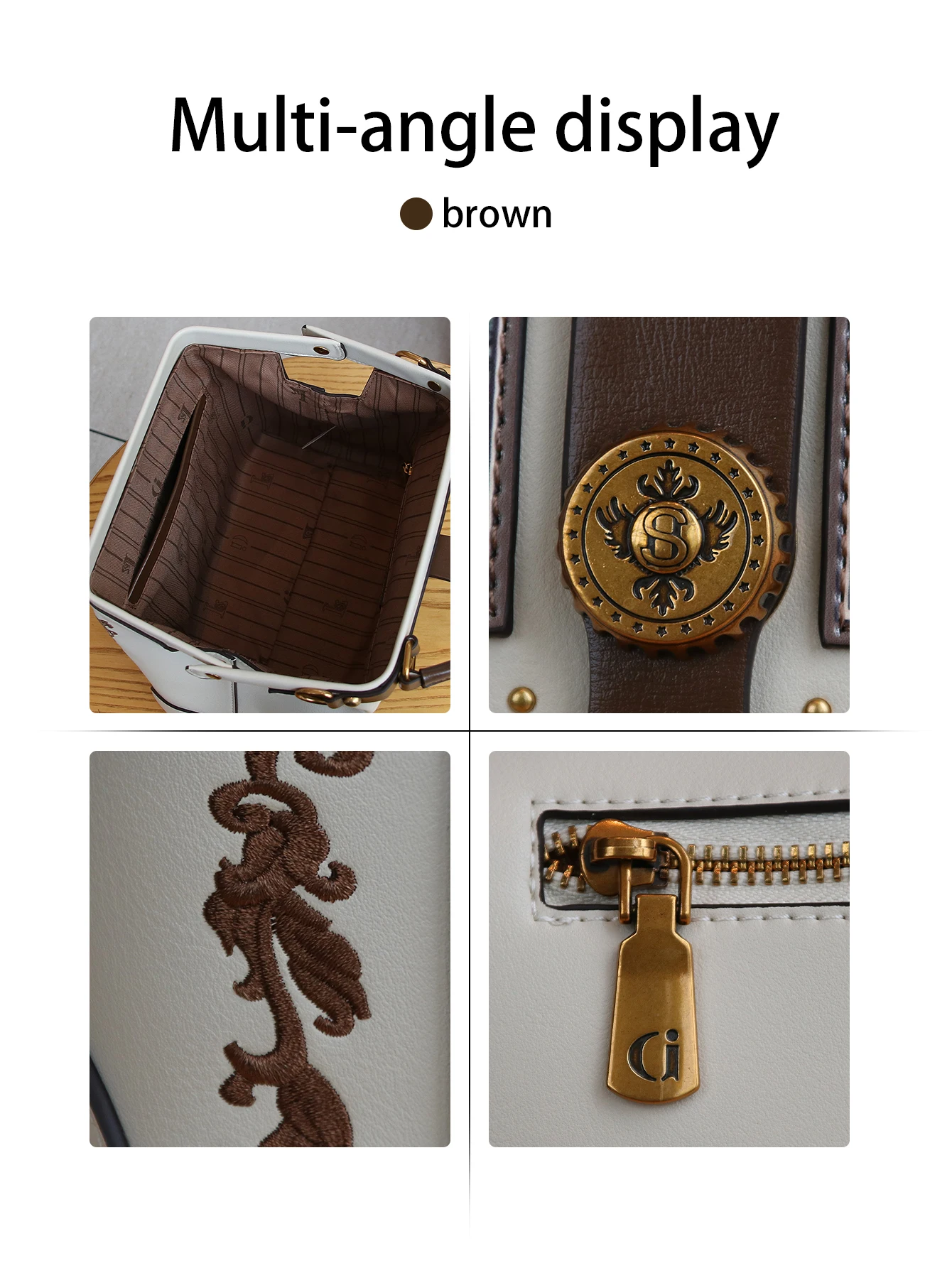 2026 Neues Nischendesign, Große Kapazität, Luxuriöse und Niedliche Katzen-Clip-Tasche, Hochwertige Verarbeitung, Exquisite Stickerei, Damenhandtasche – Detail 5