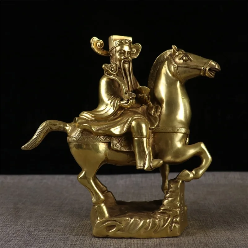 New pure animal ornaments prosperity, copper horse fortune decorations the entrance, promotional crafts for store