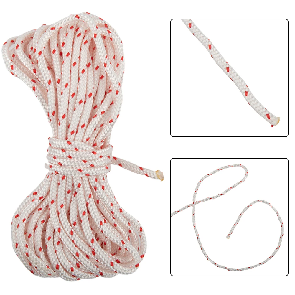 Starter Rope 3/4mm Lawnmowers Pull Handle Starter Start Cord Line Rope Lawn Mower Engine Petrol Handle Drawstring