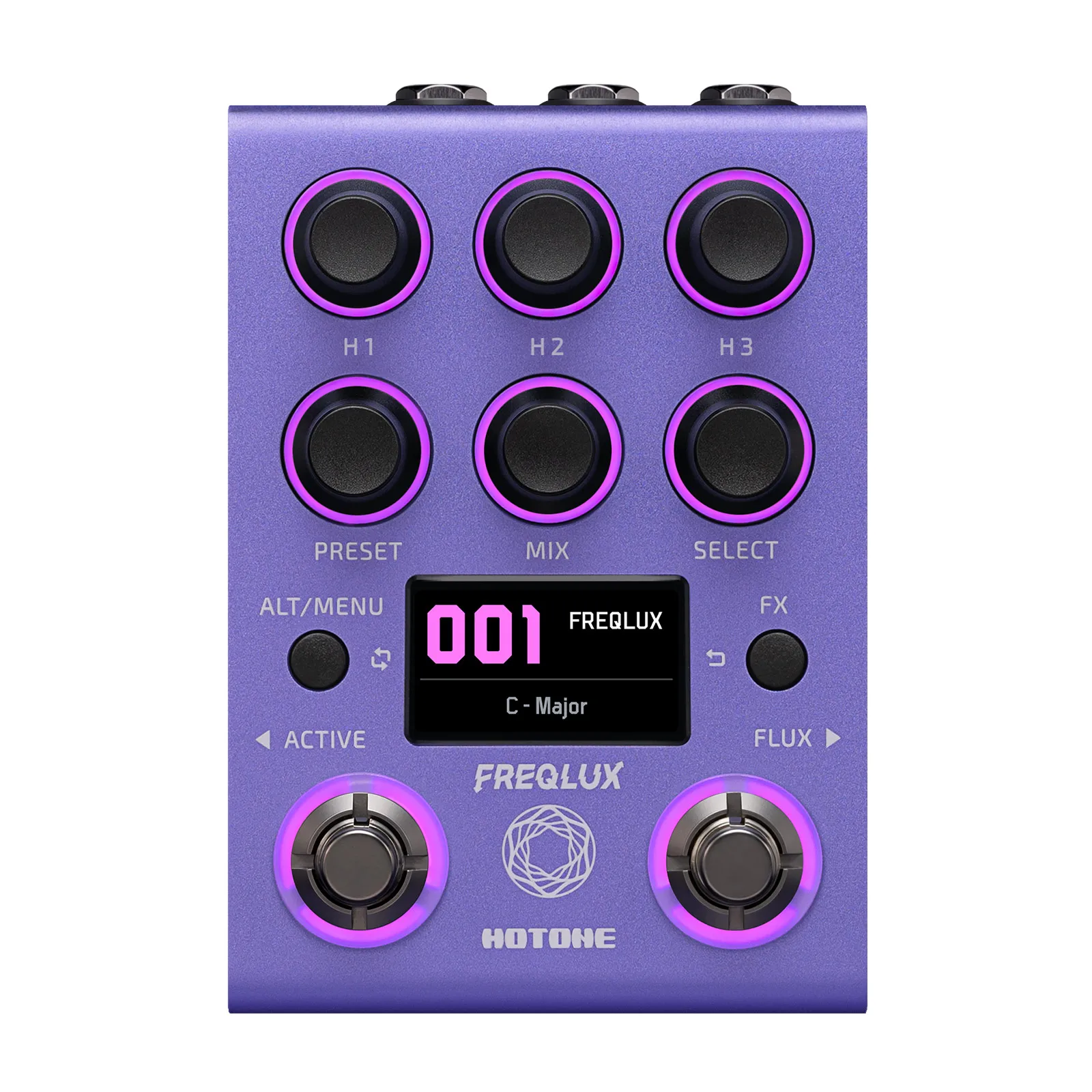 HOTONE FREQLUX NP-200 Triple-Voice Pitch Freedom Pedal Multiple pitch modes Flux pitch shifts EXP/MIDI control