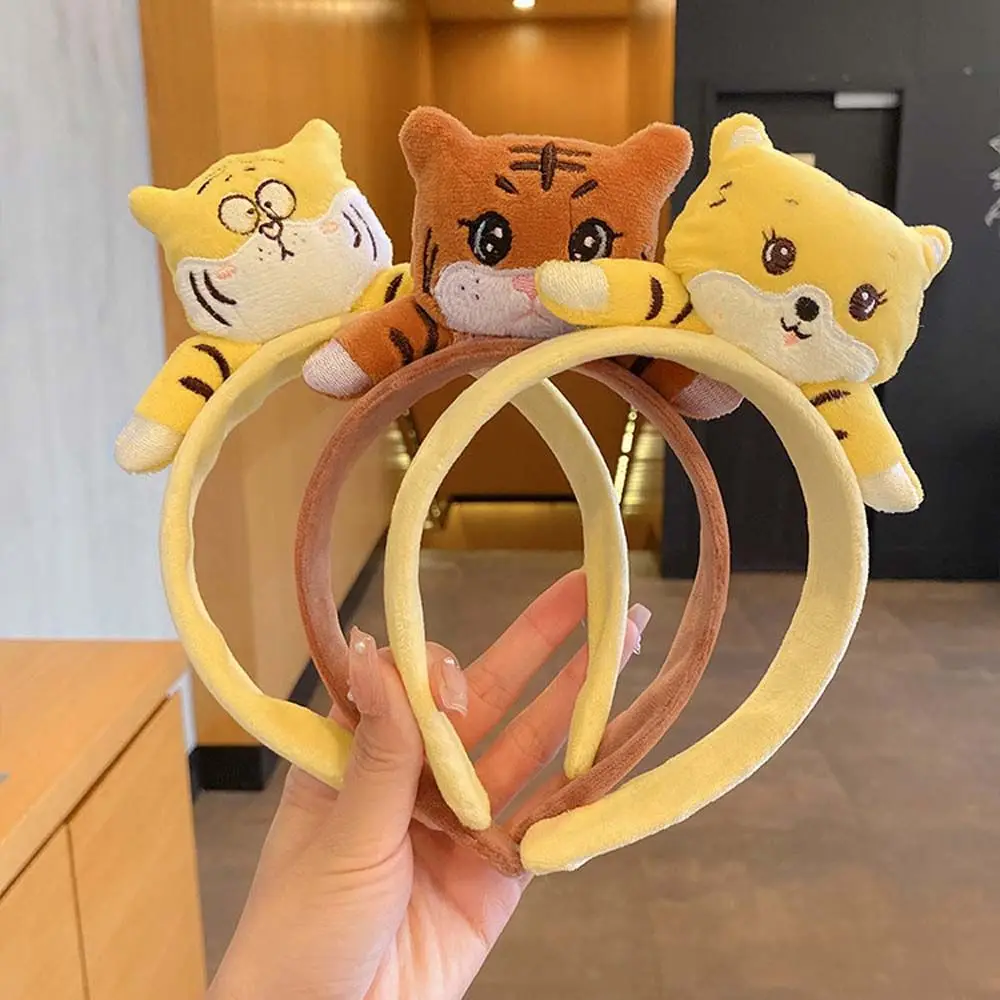 

Elastic Hair Ties Hair Rope Washing Face Hair Hoop Tiger Hair Ropes Korean Style Tiger Headbands Hair Bands