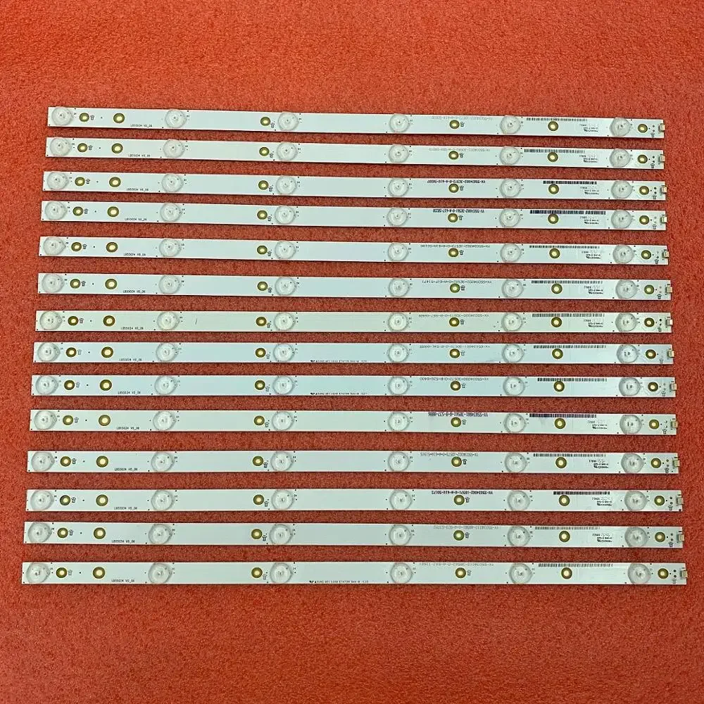 14 PCS LED Backlight 6LED strip for TV Vizio E55-C1 D55U-D1 LB55034 V0_06 TPT550J1-DUYSHA.G REV:S1F GJ-D2P5 2K15-550-D712-V6