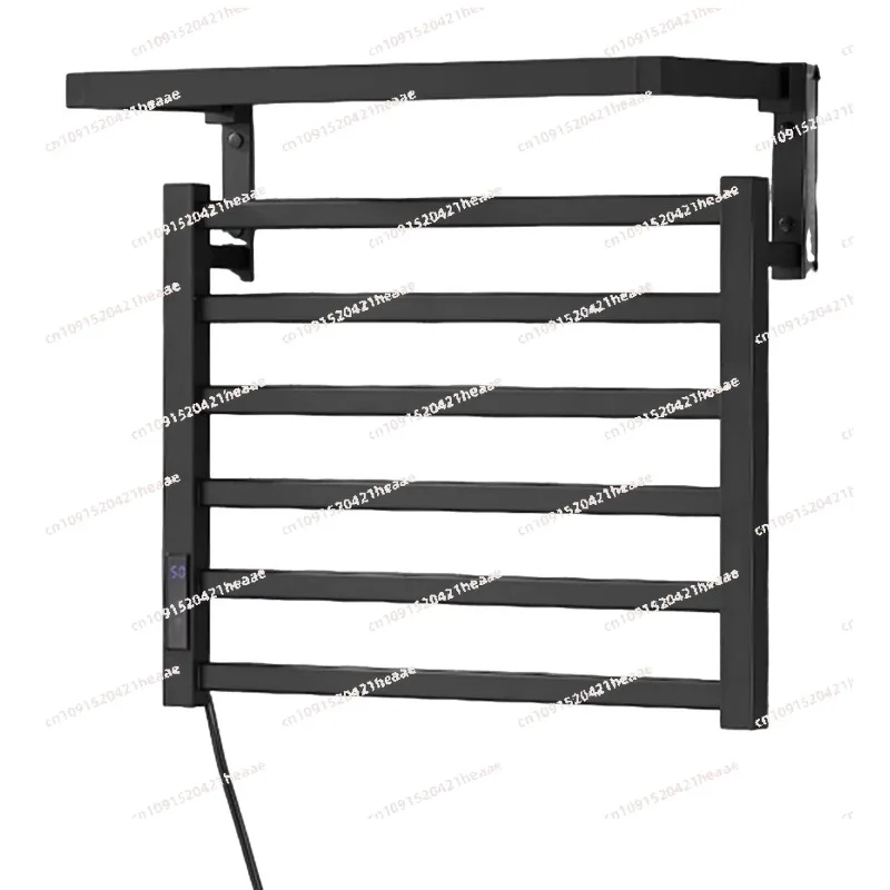 Suitable for Electric Thermostic Heated Towel Rail Collapsible LCD Digital Display Storage Rack Warmer Touch Sensing Rack
