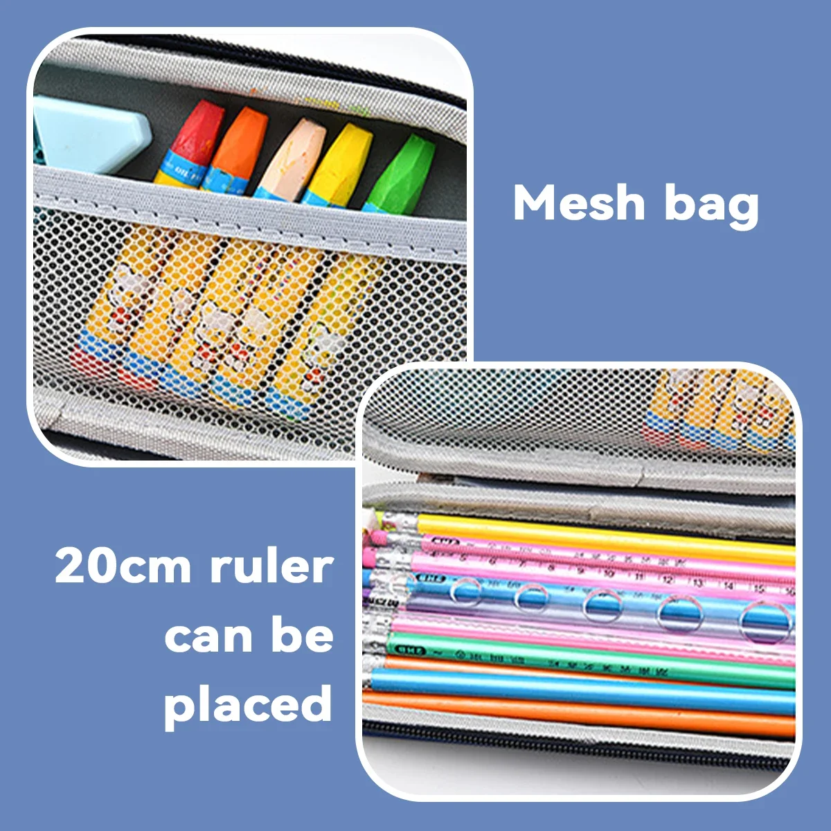 Cartoon 3D Pencil Case Kawaii Large Capacity Waterproof Pen Bag Cute Stationery Storage Box for Boys Girls School Supplies