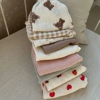 Organic Cotton Baby Pants Newborn Toddlers Autumn Spring Summer Winter Cute Print Soft Muslin Clothes Pants Pantalons Capris 6