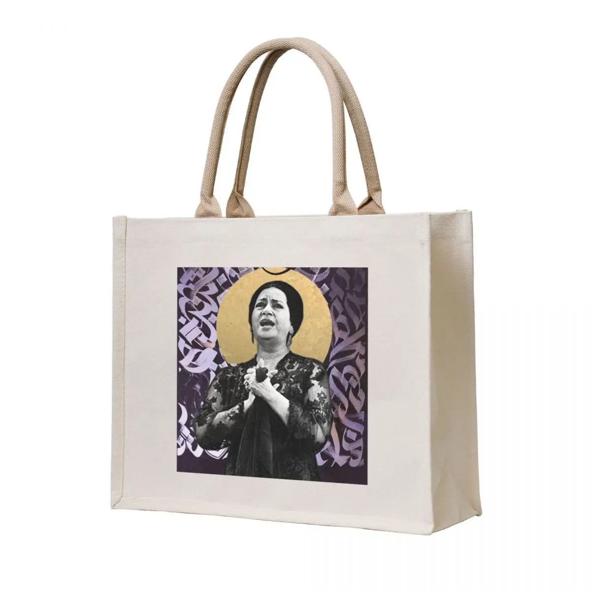 

Om Kalthoum Tote Bag tote bag university shopping cart bags Beach bag