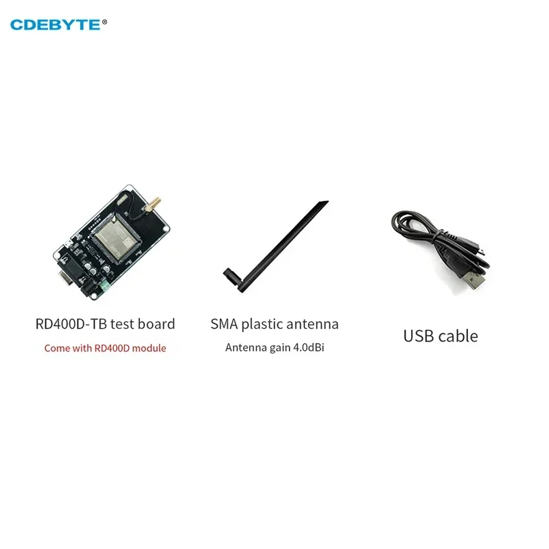 مجموعة لوحة اختبار وحدة راديو نقل البيانات ، سهلة التطوير مع واجهة USB ، 410-470MHz ، RS232 ، cdeyte ، RD400D-TB ، 30dBm ، 5.6 كجم