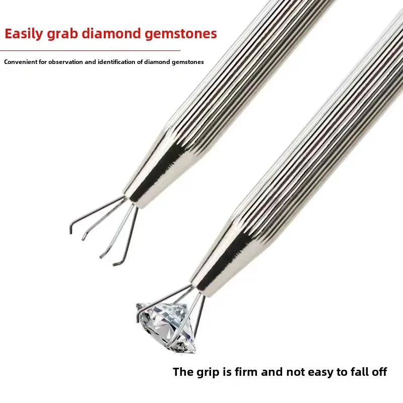 

Face Claw Four Claw Bare Diamond Grab Diamond Ring Holder Gem Fixture Diamond Tweezers