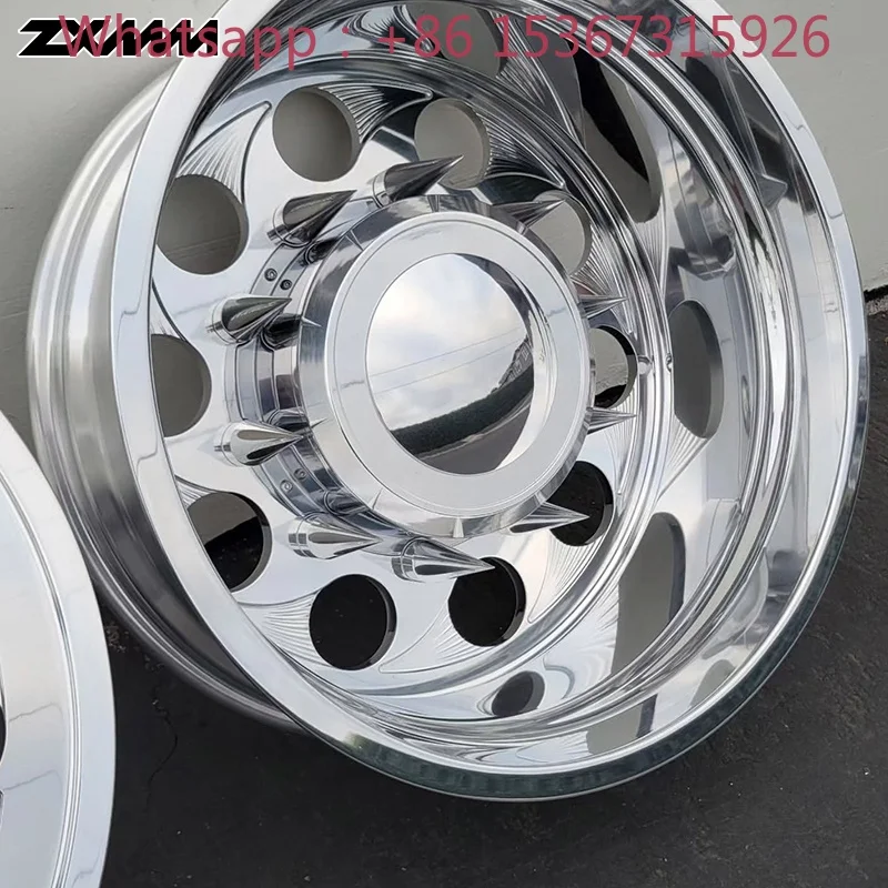 Rines Forjados Dobles de 22-30 Pulgadas 8x200 8x165.1 con Acabado Cromado Pulido para Ford F350 F450 Dodge