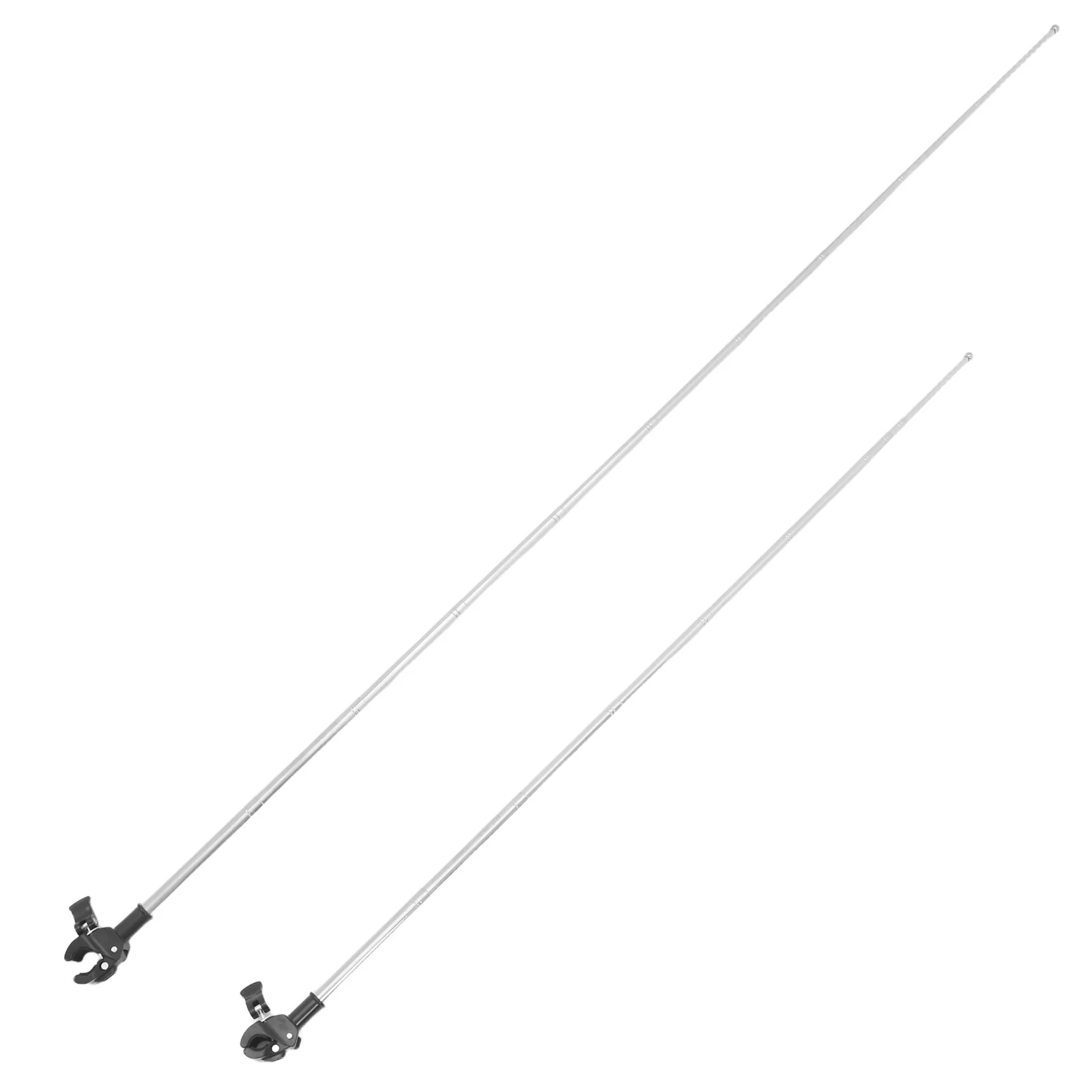 

2Pcs Retractable Motorcycle Flag Mount Stainless Steel Adjustable for Bicycles Motorcycles Outdoor Visibility Enhancer