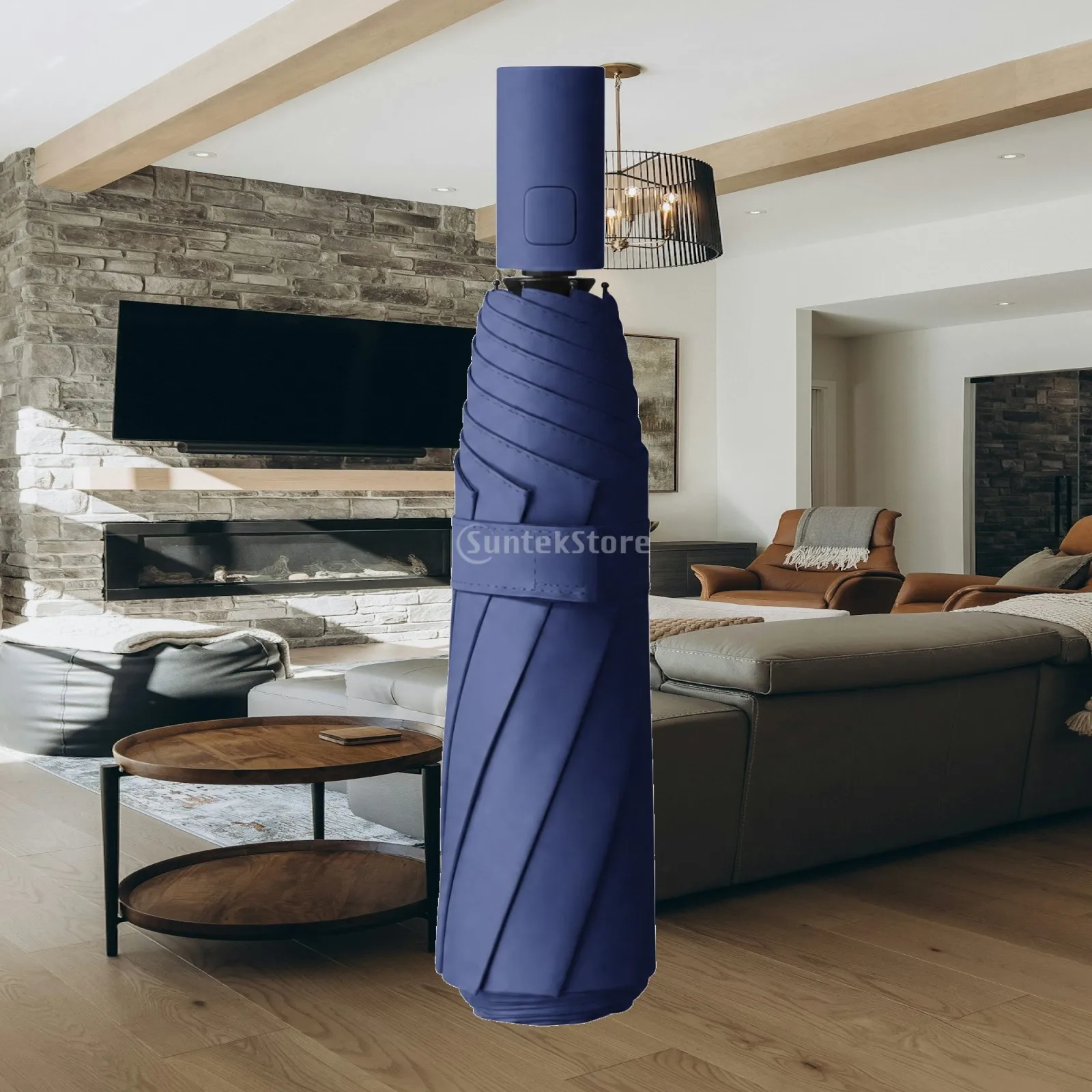 Compact Rain Umbrella Auto Open Close Windproof Design Portable Folding Canopy Strong Frame for Daily Commute Travel