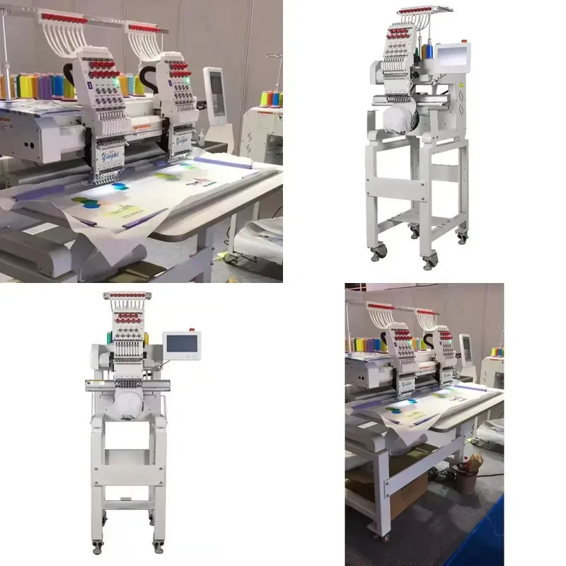 Yinghe 9 Needles One Head Two Head High Speed Computerized Embroidery Machine for Factory Use
