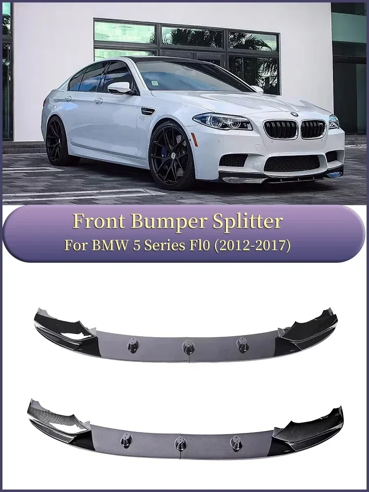 

Front Bumper Lip For BMW 5 Series F10 F11 2012-2017 520i 523i 528i Carbon Fiber M Sport M Tech Splitter Rear Diffuser Spoiler