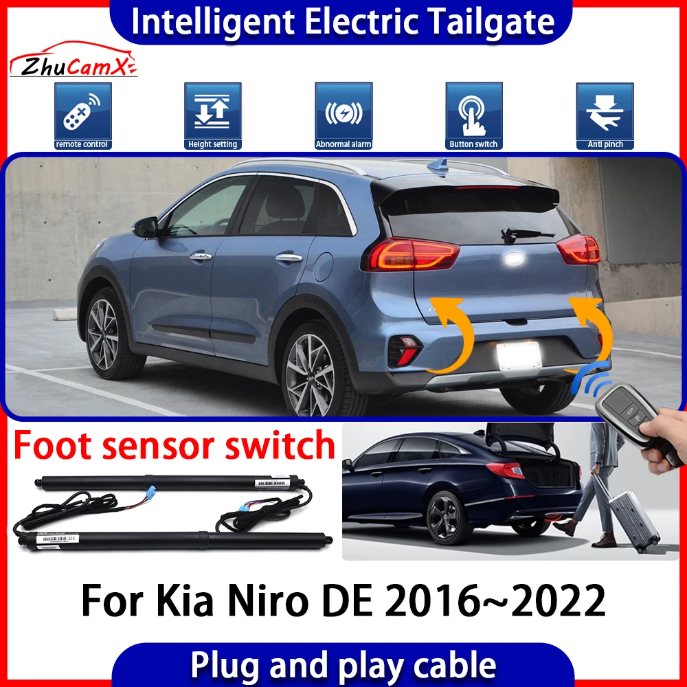 ZhuCamX Car Automatic Lifting kit Opening Trunk Intelligent Electric Tail Gate Lift Tailgate For Kia Niro DE 2016~2022