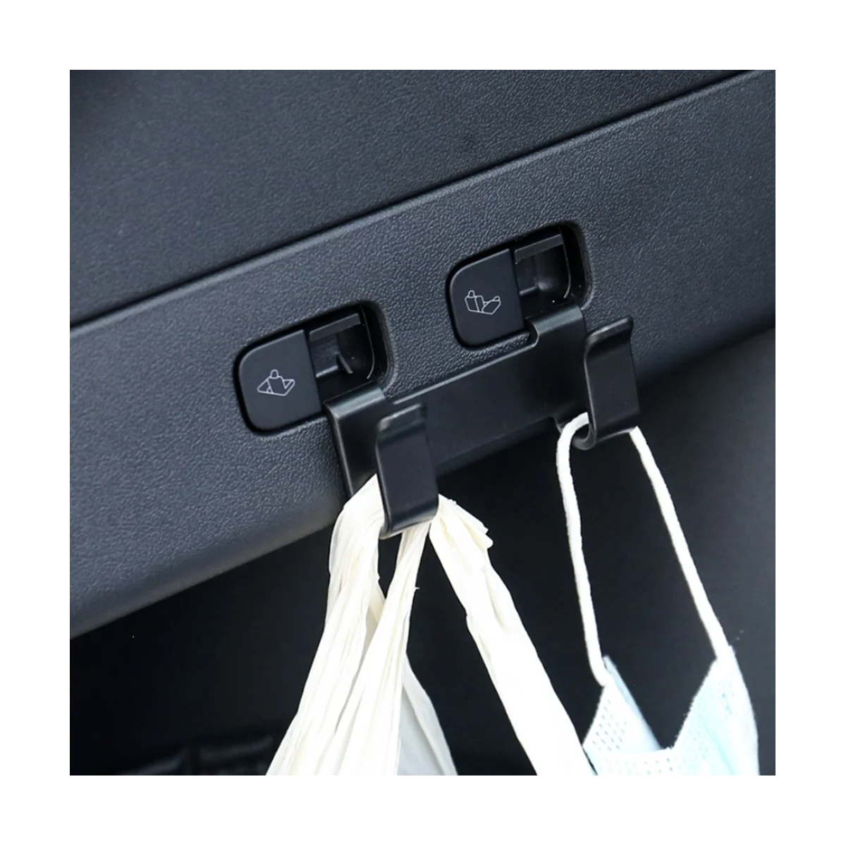 Car Rear Trunk Hook for Tesla Model Y Luggage Sundries Bag Hanger Storage Organizer Trim Refit Interior Accessories