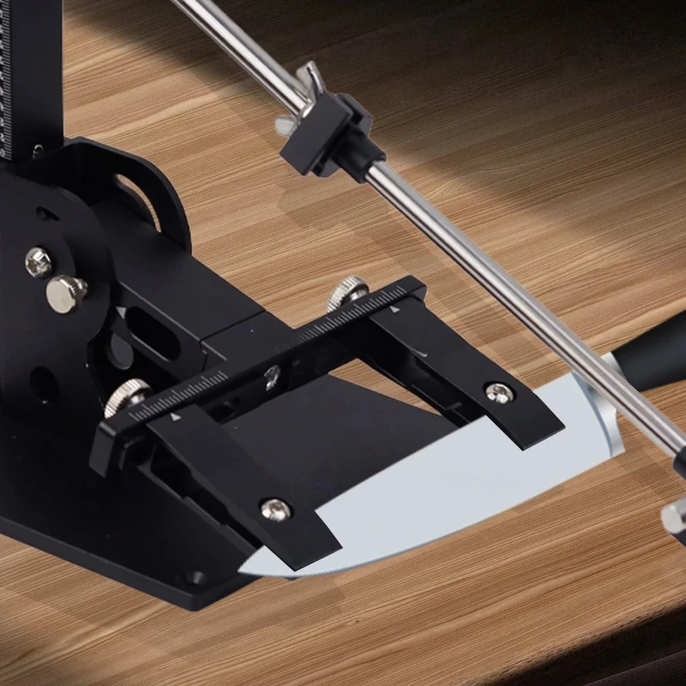 

Professional High Precision Knife Sharpening System Aluminium Fixed Angle Sharpening Frame 360° Rotating Flip Grinder Tool