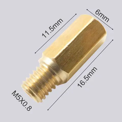 오토바이 카브레타 메인 제트 육각 황동 인젝터 깍지, Keihin OKO KOSO PE PWK 기화기 크기 80-140, 5mm x 0.8 스레드