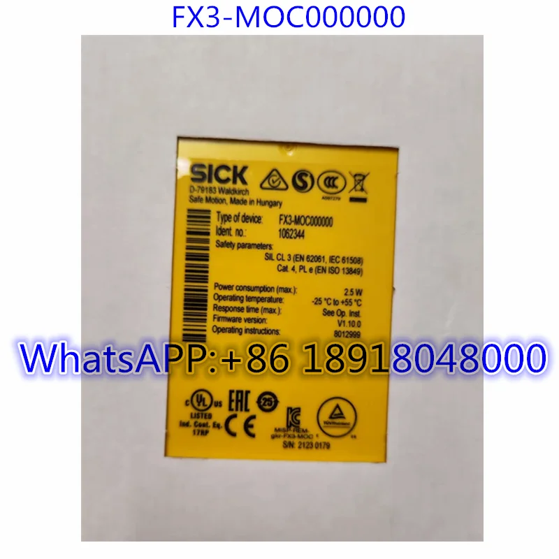 

Brand New FX3-MOC000000 Safety Controller 1062344 Fast Shipping