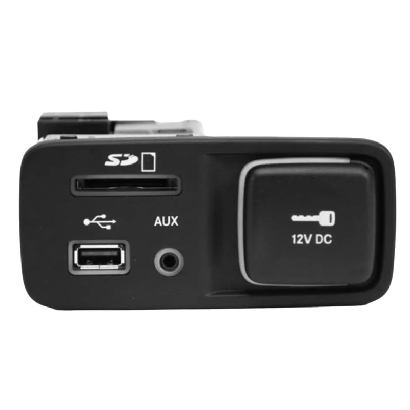 

AB96-Center Console Interface Socket Holder With Cover USB Port SD Card AUX Port 68146071AC For Jeep Cherokee