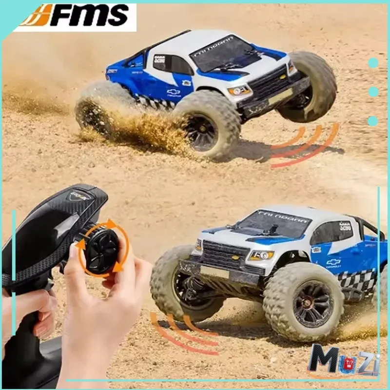 Fms colorado 1/18 modelo de simulação rc, controle remoto sem escova, alta velocidade, veículo off road, modelo de simulação 4wd, brinquedo de carro de escalada