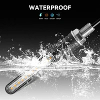 Moto Led clignotant d'eau courante pliable clignotants lampe universelle Moto clignotant lumière construit relais 12V clignotant 6
