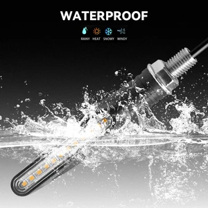 4 PCs Motorrad -LED -Leuchtantriebsanzeigen Signal Blinkes Schwanzbremsblitzlicht Signal Signal Stopp Motorradzubehör Lampe 10 Hauptverkäufe blinkt sequenzielles Moto - №5