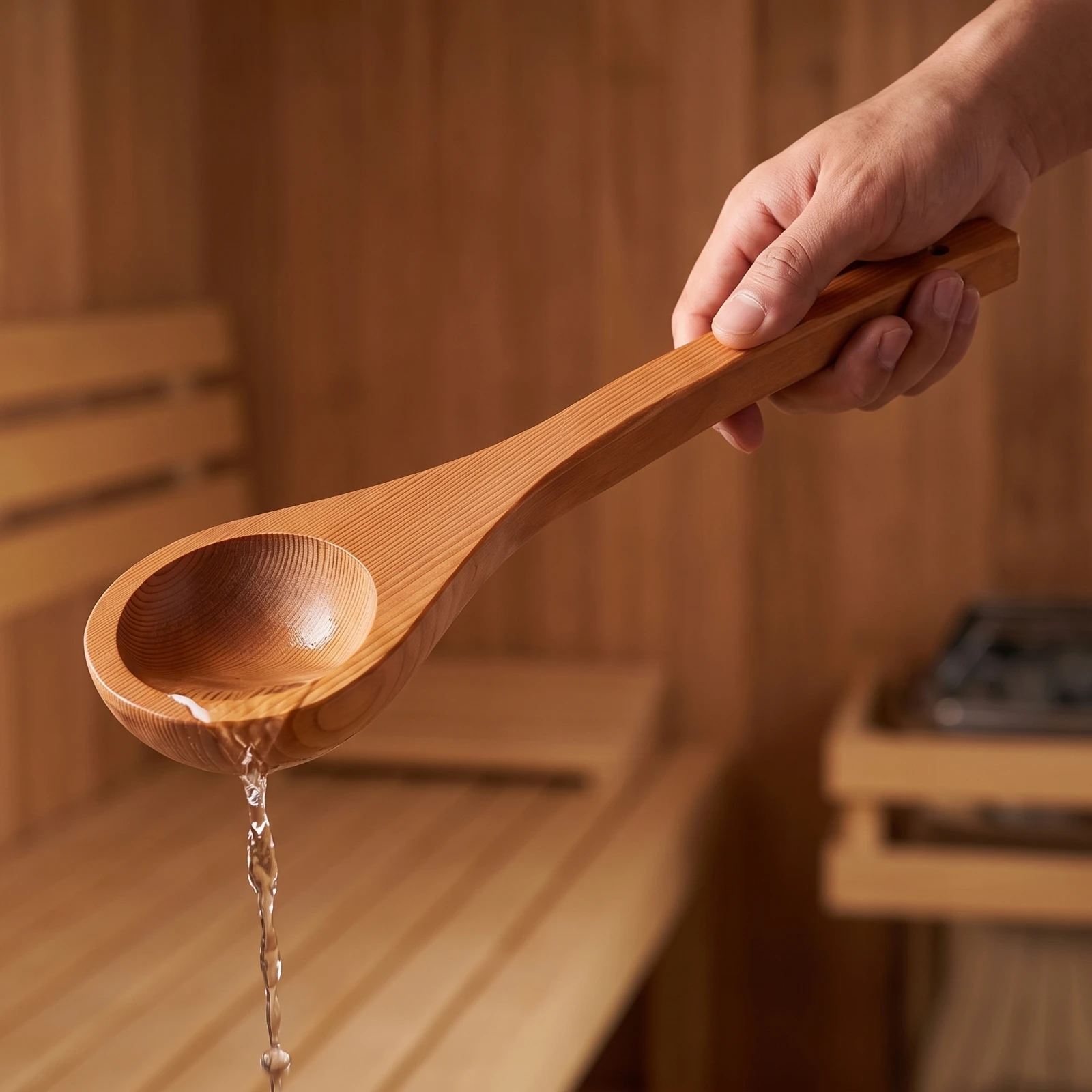 Sauna Pail with Rope Handles Rustic Wooden Sauna Pail Traditional Sturdy for Spa Professionals, Steam Room, Bathhouse