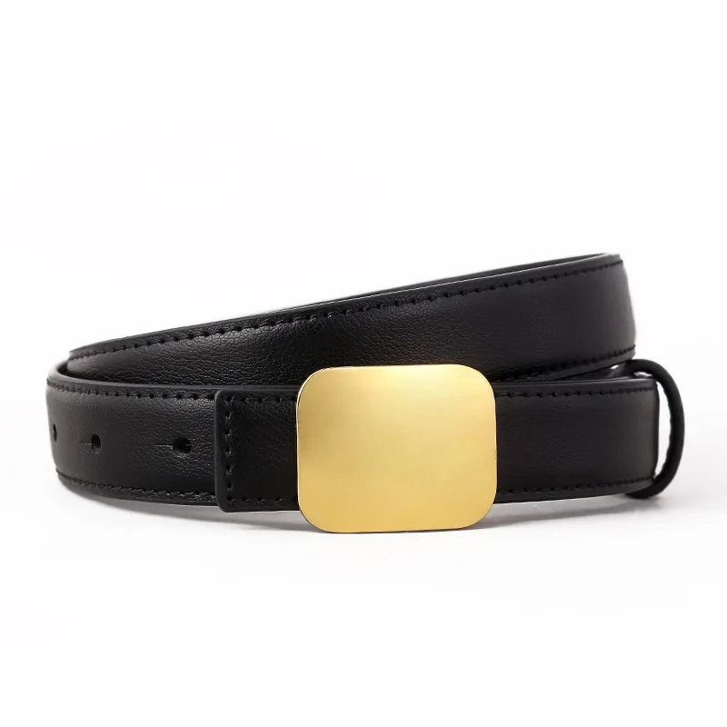 

Новый женский ремень, универсальный ремень из натуральной кожи, украшает платья и брюки.