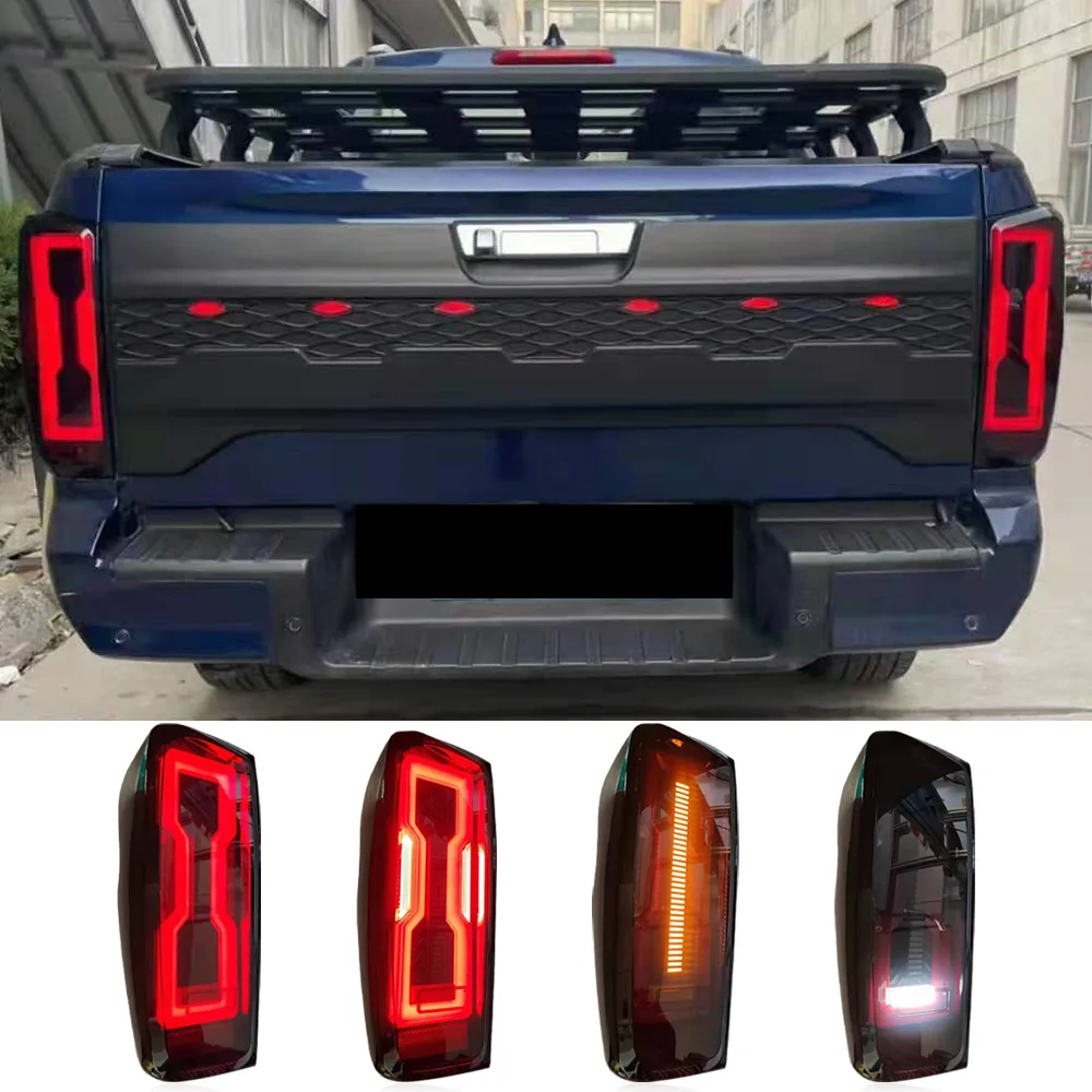 

For Isuzu D-Max pickup trucks, models 20-21, rear taillights, bell extension taillight assembly, brake lights, reversing light