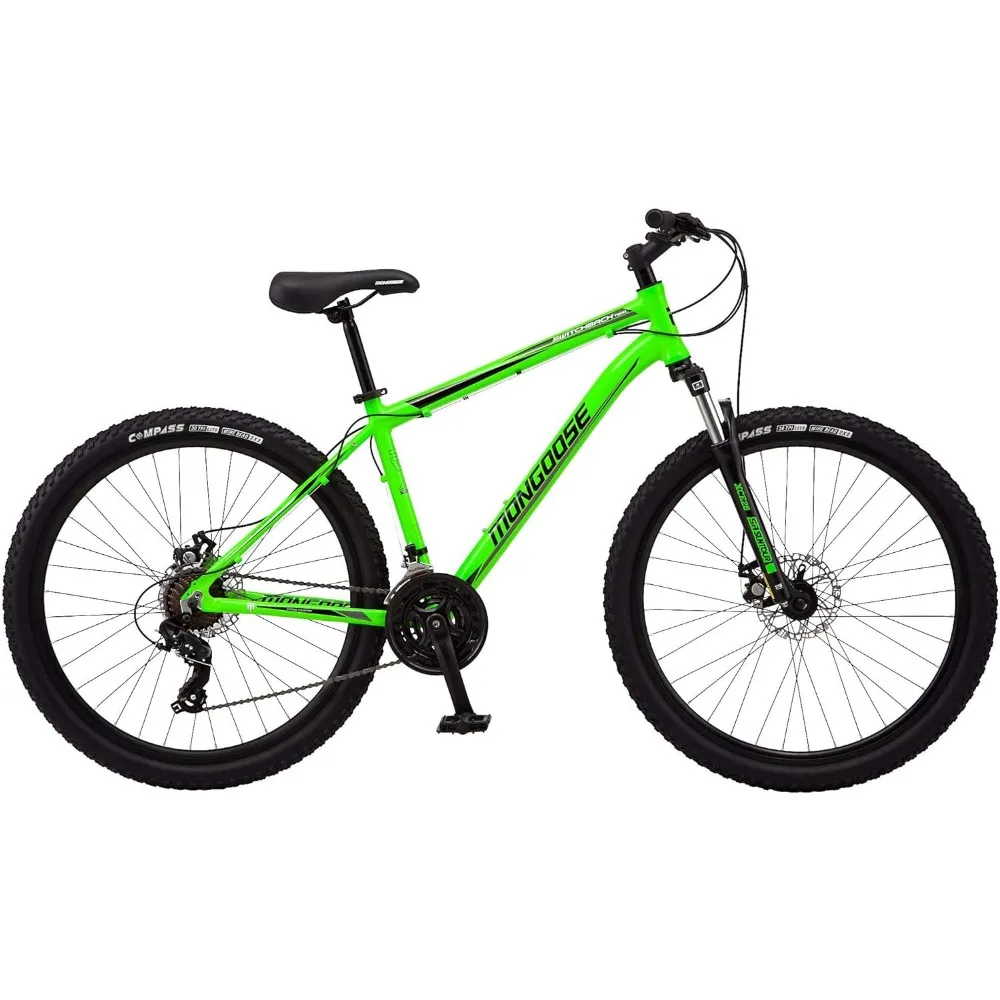 

Mongoose Switchback Comp, Expert, Sport, Trail Mountain Bike for Adults, Men and Woman, 8-21-Speeds, 27.5-inch Wheels